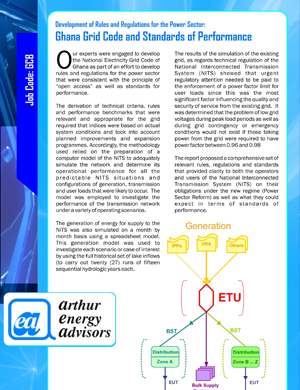 Ghana Grid Code and Standards of Performance